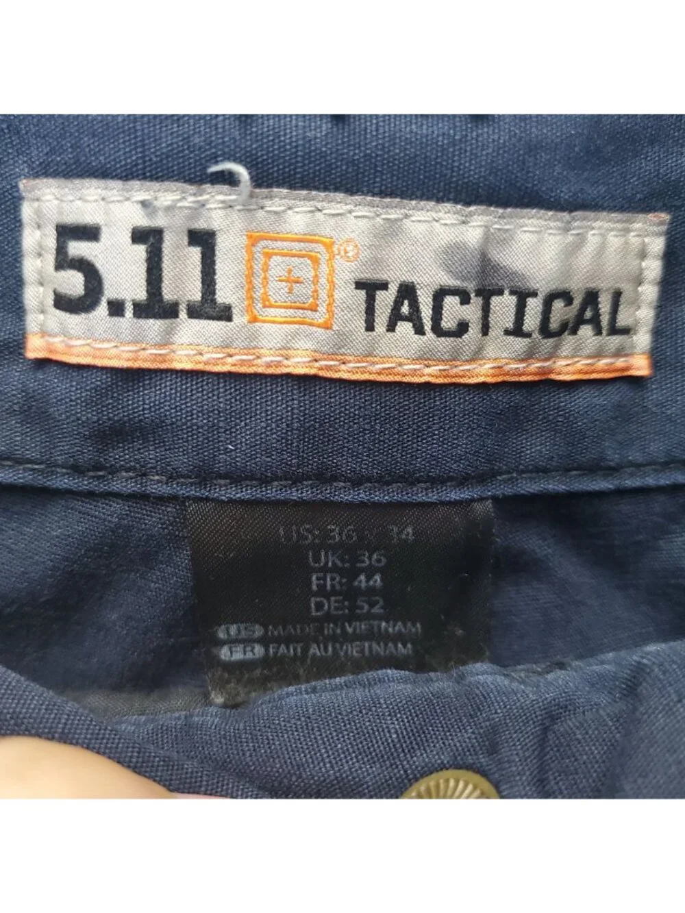 5.11 Tactical Pants Mens 36x34 Navy Blue Cargo Style Ripstop Utility *Read*